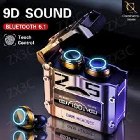 M25 Bluetooth 5.3 Earbuds with Long-Lasting Battery - 1 Pcs - Black/Silver