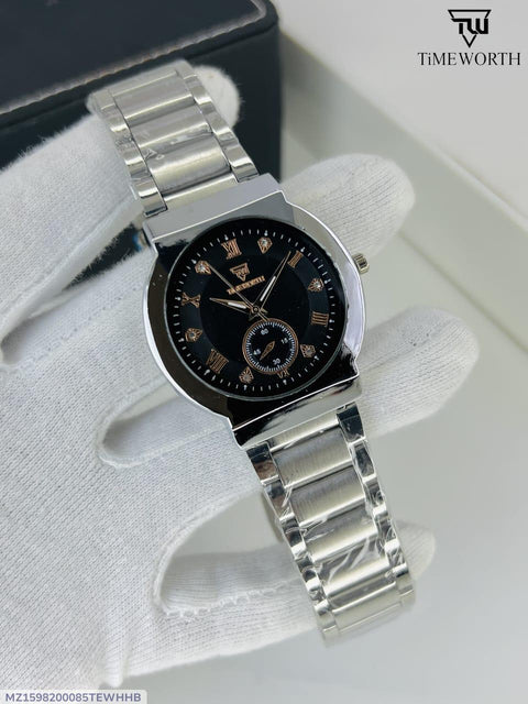 Men's Quartz Chain Strap Watch - Water Resistant - 1 Pc